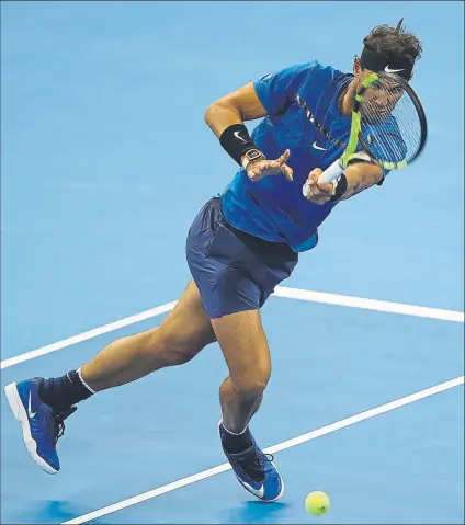  ?? FOTO: GETTY ?? Rafa Nadal, tras remontada ante Lucas Pouille en primera ronda. El nº 1 mundial salvó dos puntos de partido para estar en octavos