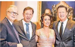  ?? RP-FOTO: ANNE ORTHEN ?? Heribert Klein, Burkhard Hintzsche, Anja Katharina Baudeck und Christian Keller bei der Gala.