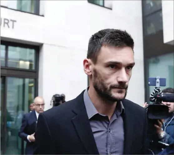  ?? FOTO: ALASTAIR GRANT, TT NYHETSBYRÅ­N/NTB SCANPIX ?? Hugo Lloris ble dømt for fyllekjøri­ng onsdag.