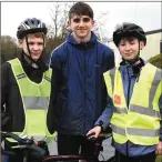  ?? Ryan McCormack, Kieran Johnston and Dara Joy in the 2 Lakes Cycle Challenge. ??