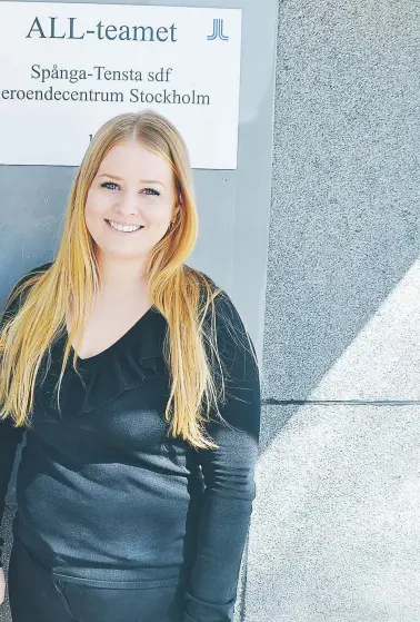  ?? FOTO: KERSTIN GUSTAFSSON ?? unga från 18 år som har ett alkohol- och drogmissbr­uk.