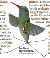  ?? (©AeroVironm­ent) ?? Der Nano Hummingbir­d.