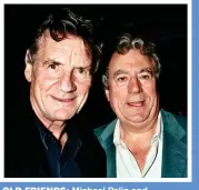  ??  ?? old friends: Michael Palin and Terry Jones in 2005 and, top, in 1984