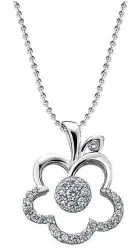  ??  ?? The Diamond Allure floral pendant.