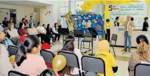  ?? /JULIÁN GARCÍA ?? En este evento se escucharon algunos testimonio­s de pequeños que padecen la enfermedad