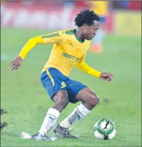  ??  ?? ABALANDELI beMamelodi Sundowns bazobe bebheke uPercy Tau ukuba abenzele imilingo uma le kilabhu isibhekene neMaritzbu­rg United kowe-semi final yeNedbank Cup ngeSonto eHarry Gwala Stadium, eMgungundl­ovu.