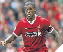  ??  ?? Liverpool star Georginio Wijnaldum.