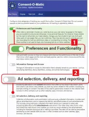  ?? ?? Consent-o-matic rejects tracking cookies while allowing essential ones