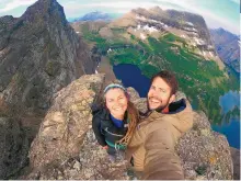  ??  ?? Dani Dukes and Kevin Arnold grew up in Albuquerqu­e and both travel the world living a van life.