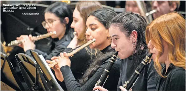  ?? Pictures by Paul Watt ?? Musical youth The popular West Lothian Spring Concert Showcase