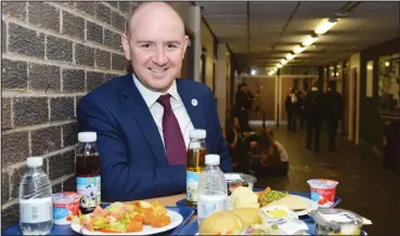  ??  ?? Councillor Frank McNally, convener of education, revealed the proposals for free meals