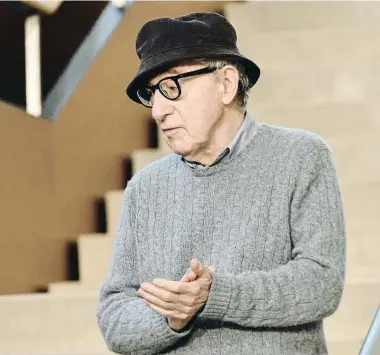  ?? ?? El cineasta y escritor Woody Allen en el 2019 en San Sebastián