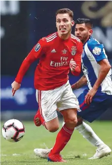  ??  ?? Grimaldo chegou ao Benfica em janeiro de 2016