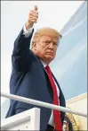  ?? TOM BRENNER / NEW YORK TIMES ?? President Donald Trump, boarding Air Force One on Monday, said no to adding immigratio­n judges.