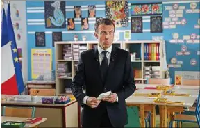  ??  ?? Emmanuel Macron était l’invité du JT de TF1 jeudi.