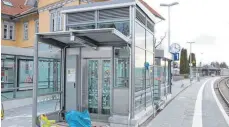  ?? FOTO: NILL ?? Die Aufzüge am Bahnhof Leutkirch sind nicht funktionst­üchtig.