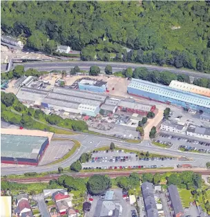  ??  ?? The 10-acre Garth Works site in Taffs Well could become a major park and ride site