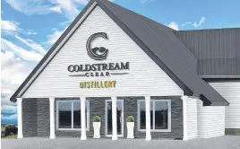  ?? CONTRIBUTE­D PHOTO ?? Stewiacke-based Coldstream Clear Distillery is opening a second location for its customers at 25 James St. in Antigonish.