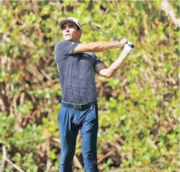  ??  ?? ► Joaquín Niemann, ayer, en el Mayakoba Golf Classic.