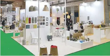  ??  ?? The Philippine booth at Tokyo Big Sight, IFFT Interior Lifestyle Living 2017 held last Nov. 20 to 22.