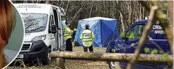  ?? ?? Police in Bolton-by-Bowland forest near where body was found
