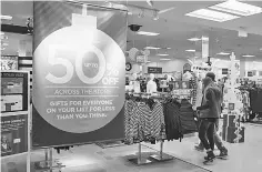  ??  ?? J.C. Penney offered big sales around the holidays to entice shoppers into the store in Hermitage, Pennsylvan­ia.