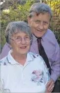  ??  ?? Fred and Edna Thompson when they celebrated their Golden Wedding in May 2013