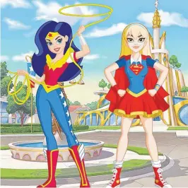  ??  ?? Wonder Woman and Supergirl in “DC Super Hero Girls.”