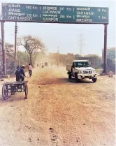  ?? PHOTO: GEETANJALI KRISHNA ?? With bad roads and patchy power supply, Mirzapur bears little evidence of being the centre of UP’s hand-knotted carpet and dhurry industry