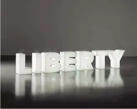  ??  ?? Ruf der Kunst nach Freiheit: Šejla Kameric, „ Liberty“, 2015