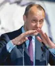  ?? Foto: imago/Overstreet ?? Friedrich Merz legt seine Reformvors­chläge dar.