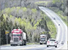  ?? CP FILE PHOTO ?? Highway 104, the artery connecting mainland Nova Scotia to Cape Breton Island is seen on Tuesday, May 24, 2016.