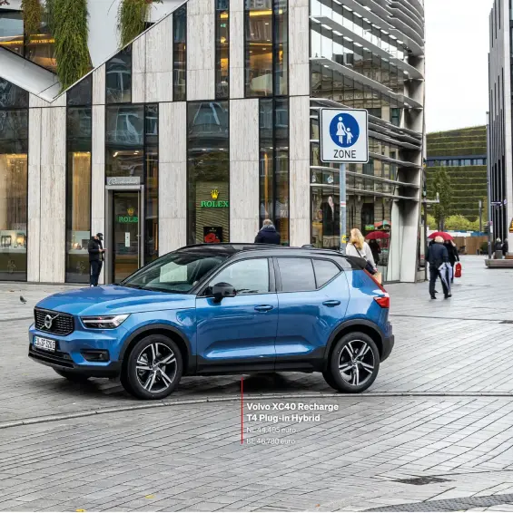  ??  ?? Volvo XC40 Recharge T4 Plug-in Hybrid
NL 44.495 euro BE 46.780 euro