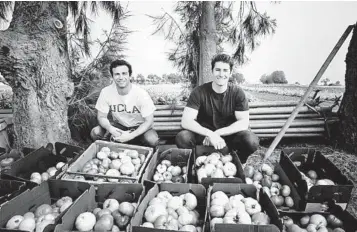  ?? LOCALE PHOTOS ?? High school friends Chris Clark and Jonathan Friedland founded delivery service Locale in the Bay Area in 2020. The company recently expanded into Los Angeles and is now entering the San Diego market.