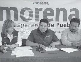  ?? AGENCIA ENFOQUE ?? Gabriel Biestro, dirigente de Morena en Puebla, obtuvo más votos.