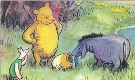  ??  ?? Winnie the Pooh and his friends in their beloved Hundred Acre Wood