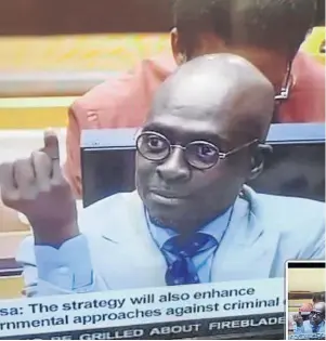  ??  ?? Malusi Gigaba, who is fighting battles on many fronts, should have remained calm and humble in parliament, says the writer.