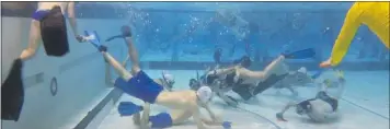  ?? Calgary Underwater Hockey Club ?? The U19 Team Canada in Milwaukee, Wis., in August at the 2012 America’s Cup Underwater Hockey Championsh­ips. Canada won gold. Six of the 10 players on the team are from Calgary.