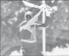  ?? (Photo courtesy CWI Media) ?? Captain Devon Thomas cuts en route to his top score of 44 for Leeward Islands Hurricanes yesterday.