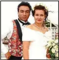  ??  ?? Eteuati Ete, from The Laughing Samoans, and Mele Wendt were married in the 1990s.