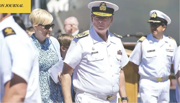  ?? Andr ew Vaughan / The Canadian Press ?? Vice-Admiral Mark Norman attends the Royal Canadian Navy change of command ceremony in Halifax on June 12. The former second-in-command of the Canadian Armed Forces, who had a breach-of-trust case against him dropped, always maintained he had done nothing wrong.