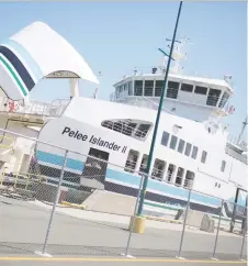  ?? DAX MELMER ?? The MV Pelee Islander II ferry started running at full service on Monday. `Getting the PI2 back in full service was a real team effort, both on and off island,' said Pelee deputy mayor Dave Dawson.