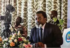  ?? (THOMAS NICOLON/AFP) ?? Joseph Kabila mène un bras de fer avec les entreprise­s minières internatio­nales pour revalorise­r ses «substances stratégiqu­es».