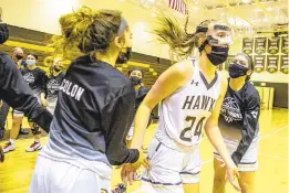  ?? APRIL GAMIZ/THE MORNING CALL ?? Bethlehem Catholic’s Kendra Rigo had surgery on her broken nose on Tuesday, but still played in Wednesdays state playoff game.