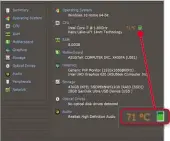  ??  ?? Speccy tells you how your components are behaving (our processor is getting hot here)