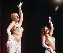  ?? CHELSEA TERRY/Special to The Herald ?? Tiana Savoie and Keisha Mclean, members of Boundless Belly Dance, perform at the fourth annual Arts Awards at the Cleland Community Theatre in 2017.