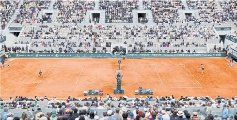  ?? AFP ?? The 2020 French Open, the claycourt Grand Slam tournament, has been moved to September.