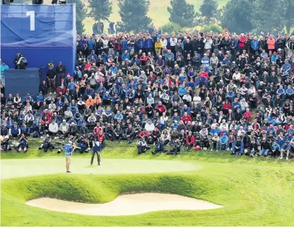  ??  ?? Cash boost Events such as the Ryder Cup at Gleneagles in 2014 have helped pump cash into the local economy