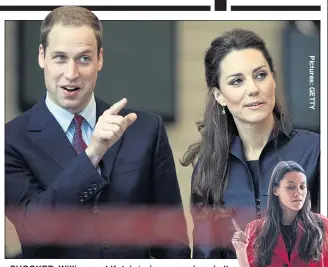  ??  ?? SHOCKED: William and Kate’s ‘privacy was invaded’
