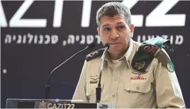  ?? MILITARY INTELLIGEN­CE chief Maj.-Gen. Aharon Haliva. (Tomer Neuberg/Flash90) ??